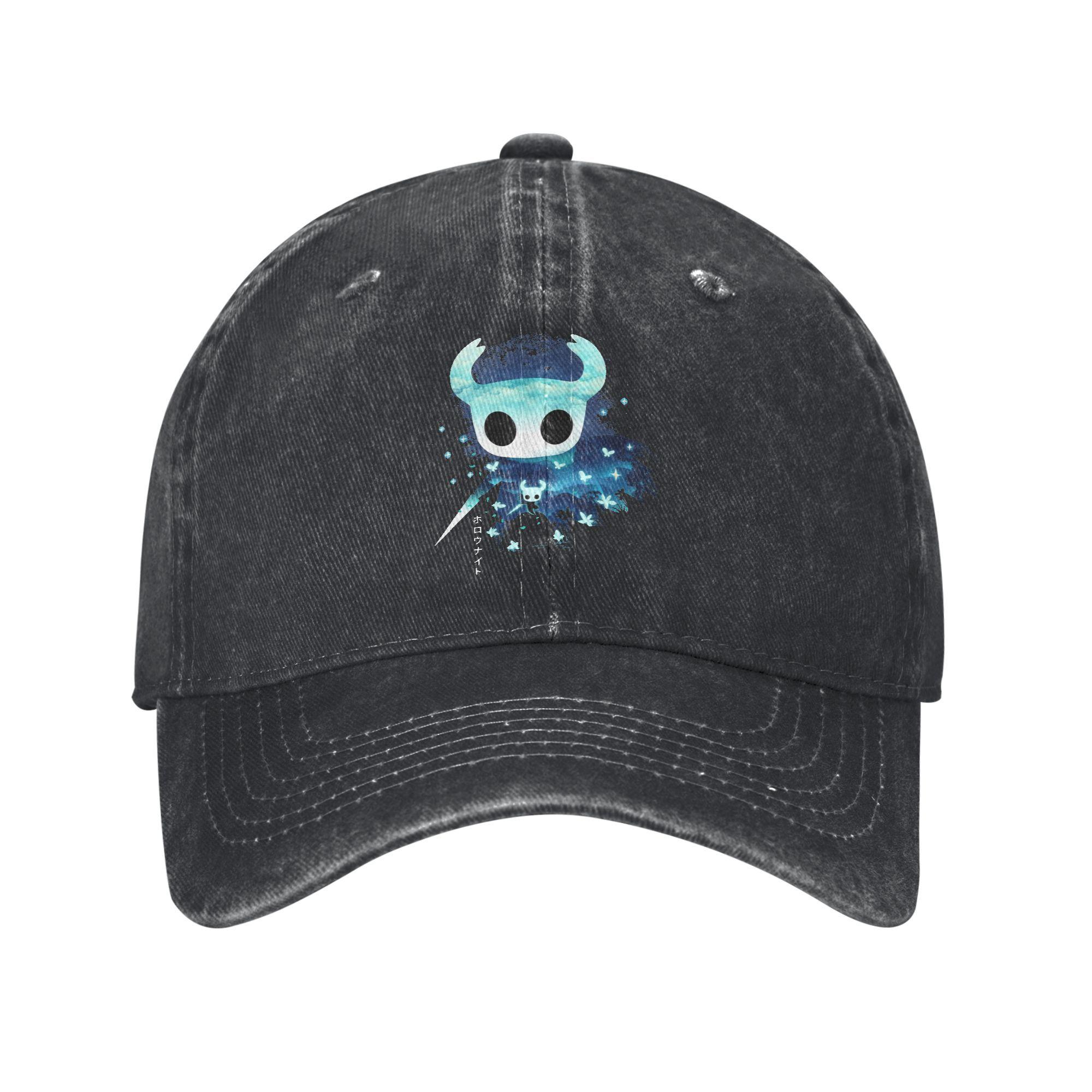

Hollow Knight Silksong Baseball Caps Vintage Distressed Washed Sun Cap Unisex Outdoor Summer Unstructured Soft Hats Cap one size