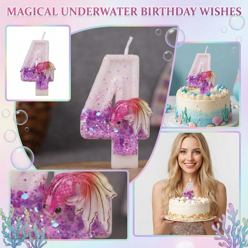 Fashion Cartoon Creative Birthday Candles Party Digital Candles