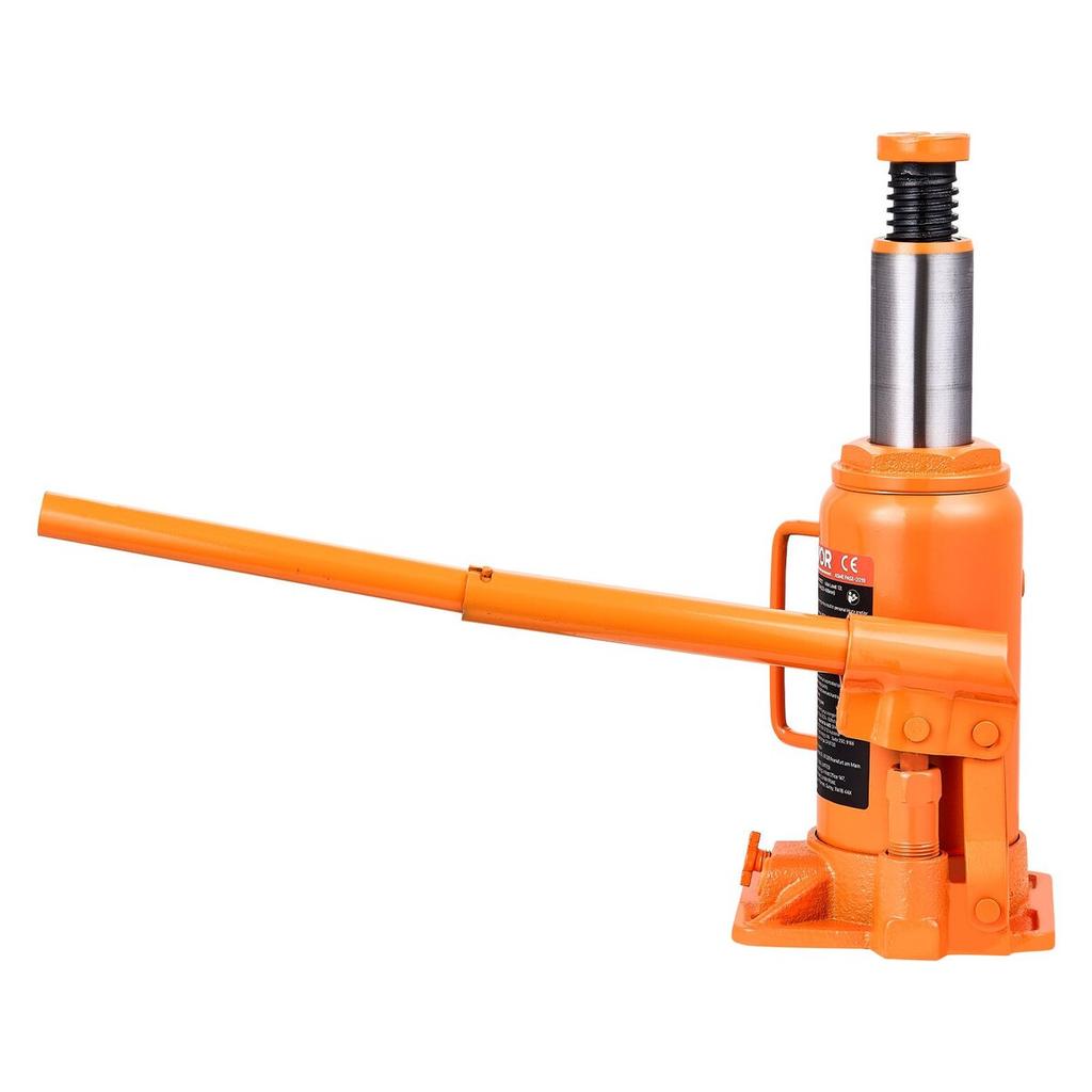 Hydraulic Bottle Jack, 12 Ton (26455.5 Lbs) Capacity, 205-400 Mm Lifting Range, Heavy Duty Welded Bottle Jack for Car, SUV, Pickup, Auto Repair, House