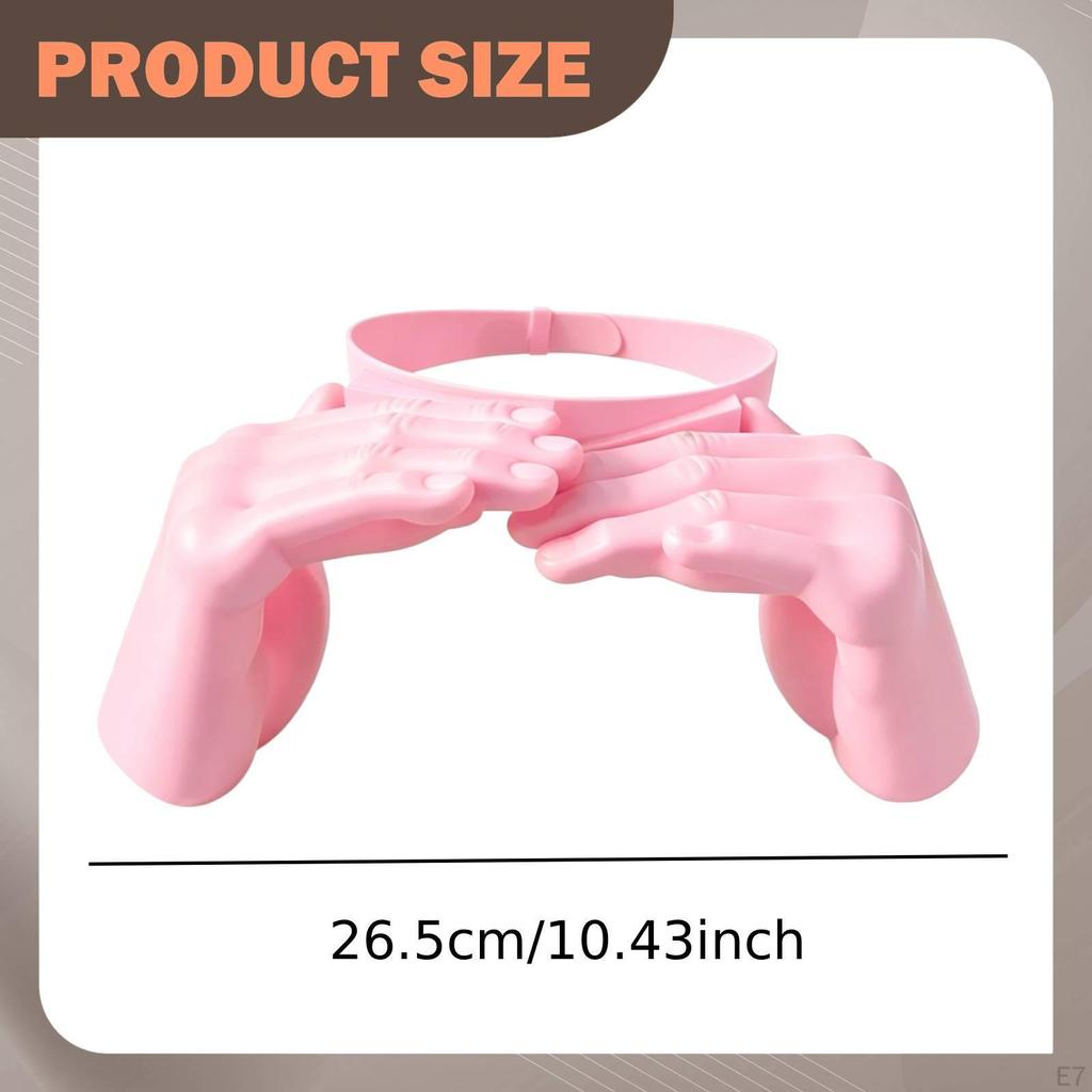 Hand Shaped Sun Hat Protector Unique Funny Headband for Pool Summer Festival Yellow