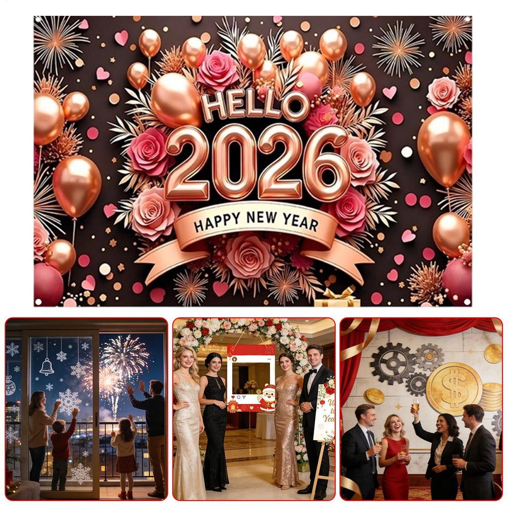 Silvester Dekorationen Feiertags-Hintergrund Partyzubehör 2026 Silvester Dekorationen Für Partyzubehör Wohnzimmer