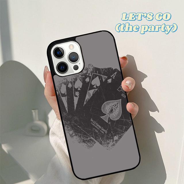 Autumu Poker Playing Cards Phone Case Cover for iPhone 17 Air 16 16e 15 12 11 13 14 Pro Max Apple Plus Coque
