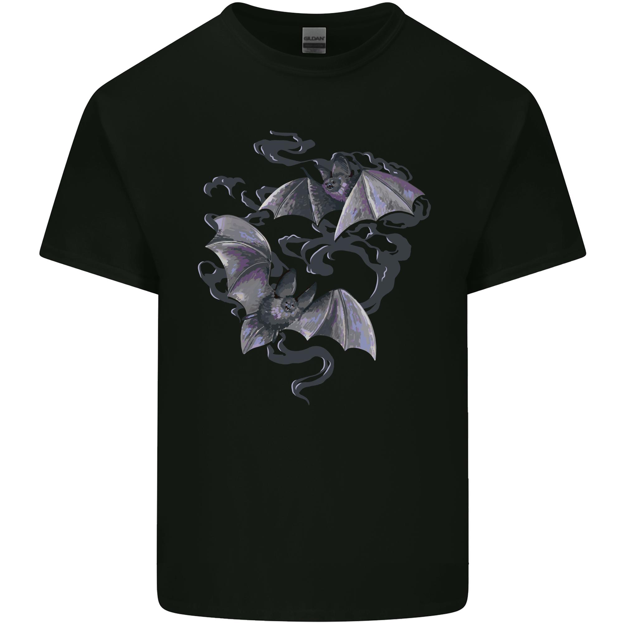 Bats and Smoke Vampires Halloween Unisexs Light Cotton TShirt S