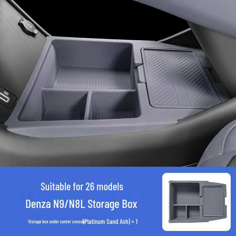 Silicone Under-Dashboard Storage Box for 2026 Denza N9/N8L Cars