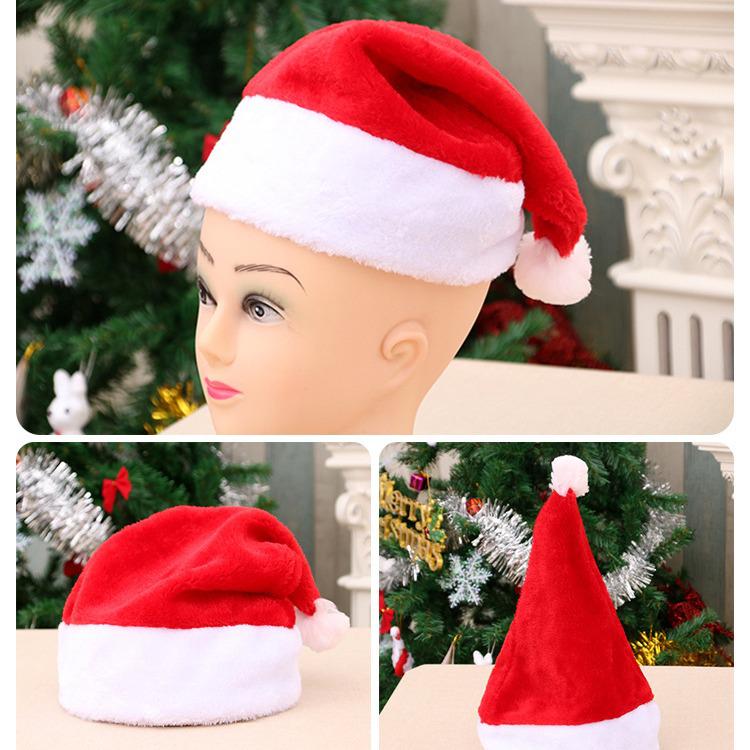 Adult & Children Christmas Plush Party Hat - Festive Holiday Accessory