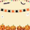 DIY Happy Halloween Banner Hanging Party Decor Pull Flag  Mischievous Party Decor