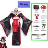Game NTE Xun Cosplay Costume Neverness To Everness Hotori Black Red Kimono Necklace Wig Suit Party Carnival Women Sexy Dress
