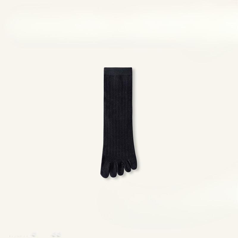 

Ladies Spring and Autumn Deodorizing Sweat Absorbing Five Finger Long Leg Socks 1 pair