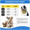Snoods For Dogs Adjustable Elastic Comfortable Headwear Cooling Ear Covers For Dogs For Pet Puppy Small Medium Large Breed