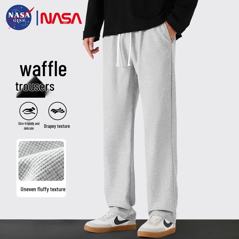 NASA GISS Men's Loose Fit Waffle Casual Pants