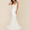 Abito da Sposa Sexy da Donna con Spalline Sottili e Scollo a V con Strascico, Abito Lungo da Sera per Feste, Saldo per Europa USA