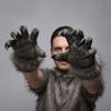Realistische Halloween-Handschuhe Gruselige Werwolf-Hände Party-Requisiten Cosplay-Fäustlinge Performance