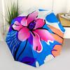 1pc Flower Pattern Automatic Folding Umbrella, Heavy Duty 8 Rib Iron Frame,  Suitable for Travel, Daily Use, Birthday, Decor Gift  61