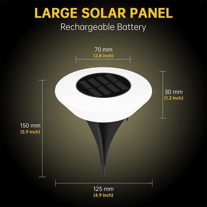 1/4Pcs Solar Ground Underground Light Outdoor Waterproof Landscape Step Lamp LED Buried Lights  for Yard Lawn Driveway Garden