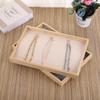 Bamboo & Wood Jewelry Display Tray - Necklace, Bracelet, and Stall Rack Organizer