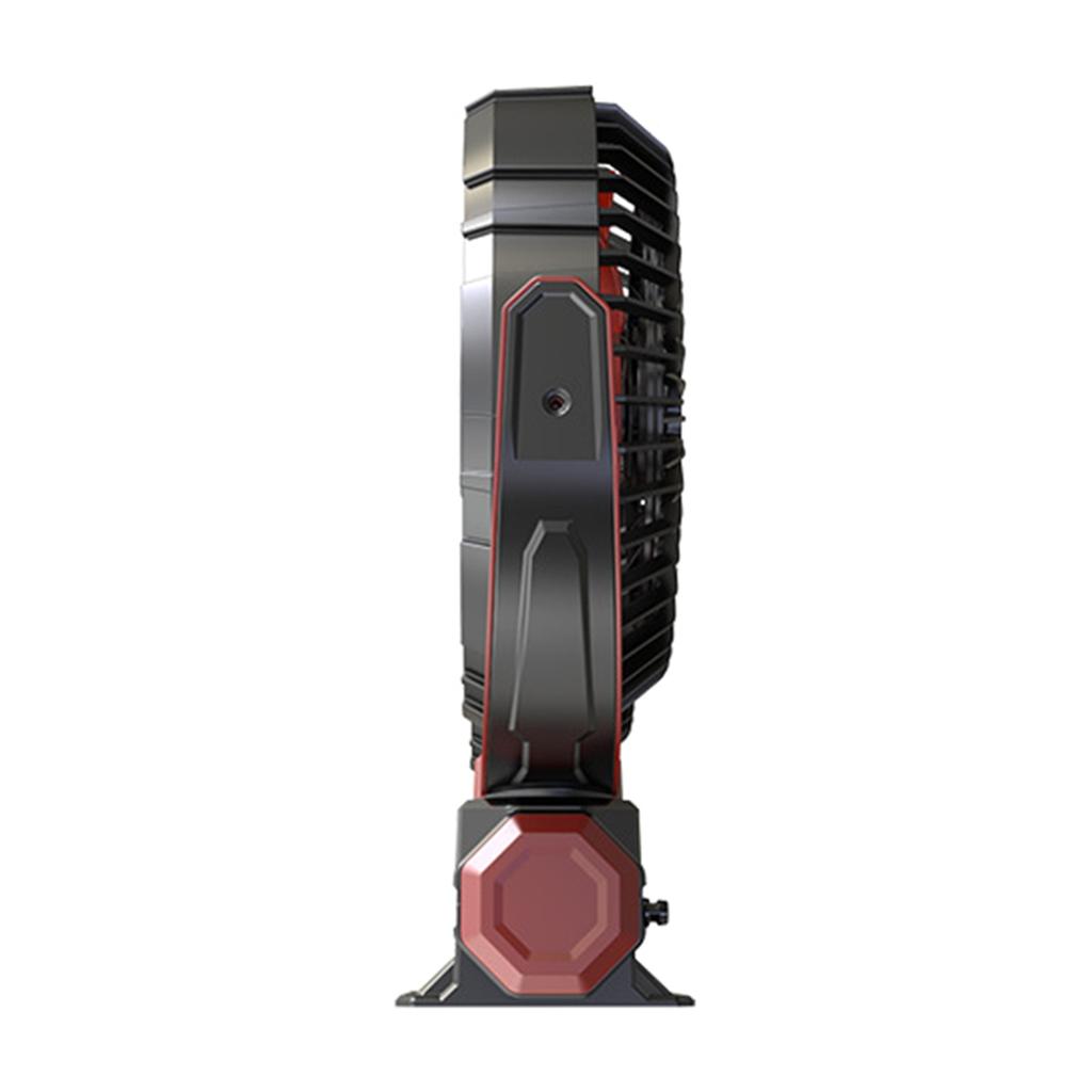 USB Car Fan with Double Head 3 Speed Strong Wind Car Cooling Fan Car Interior Air Circulation Fan 360 Degree Rotates