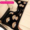 Car Floor Mats Cartoon Curly-Haired Puppy Cute Car Interior Decoration Floor Mats Leather Water-Absorbent Non-Slip Single-Piece Carpet Floor Mat