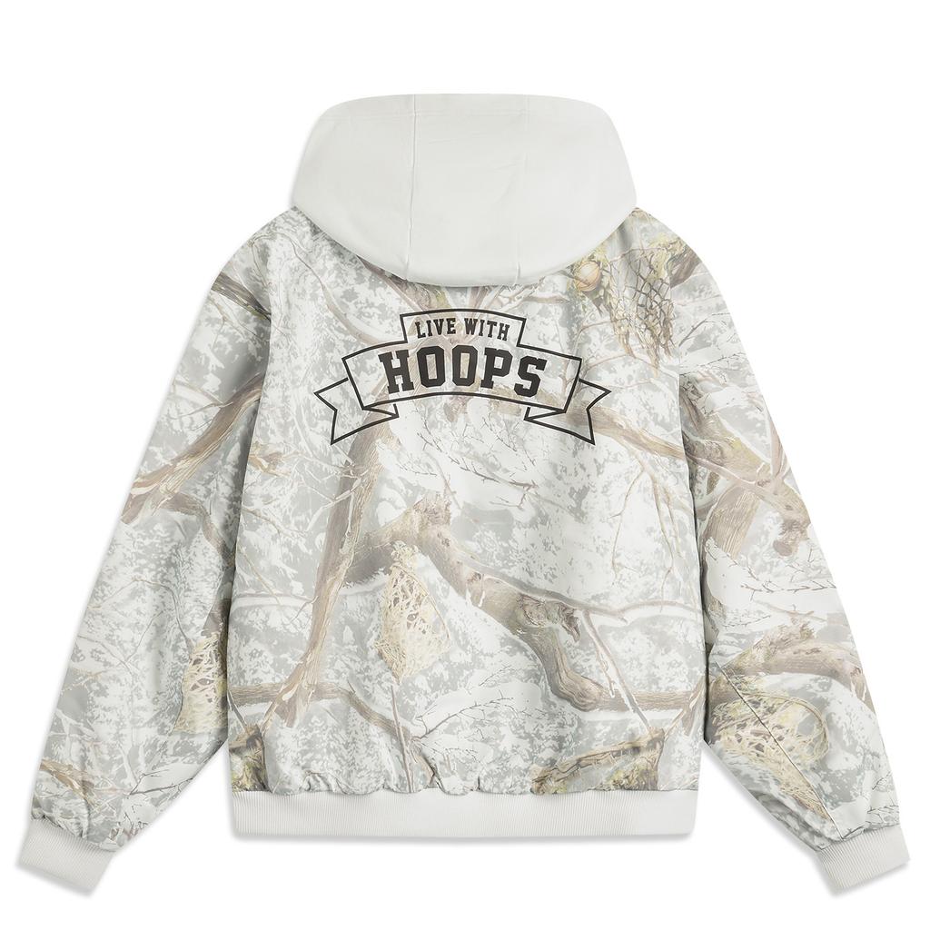 Li Ning Puffer Jacket Men's White All Over Print AJMU197-2