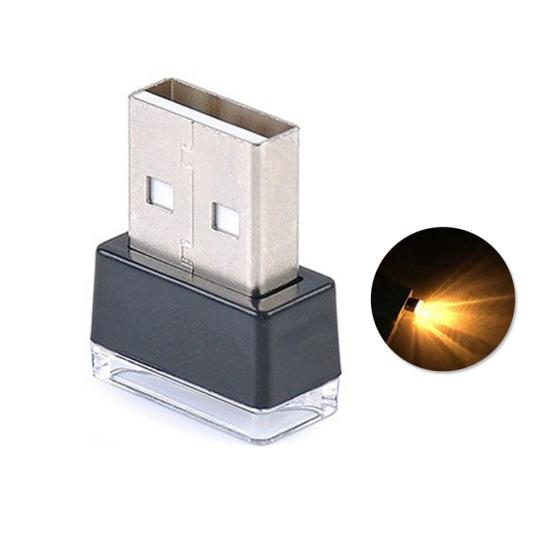 Přenosná USB LED dekorativní lampa do interiéru auta s noční atmosférou