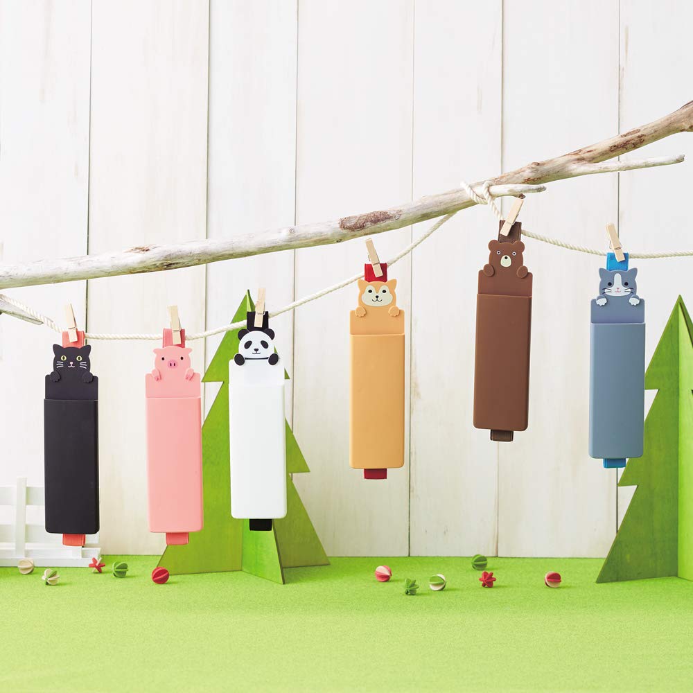 LIHIT LAB Book Band Pen Case Punilabo Shiba Inu A7720-2