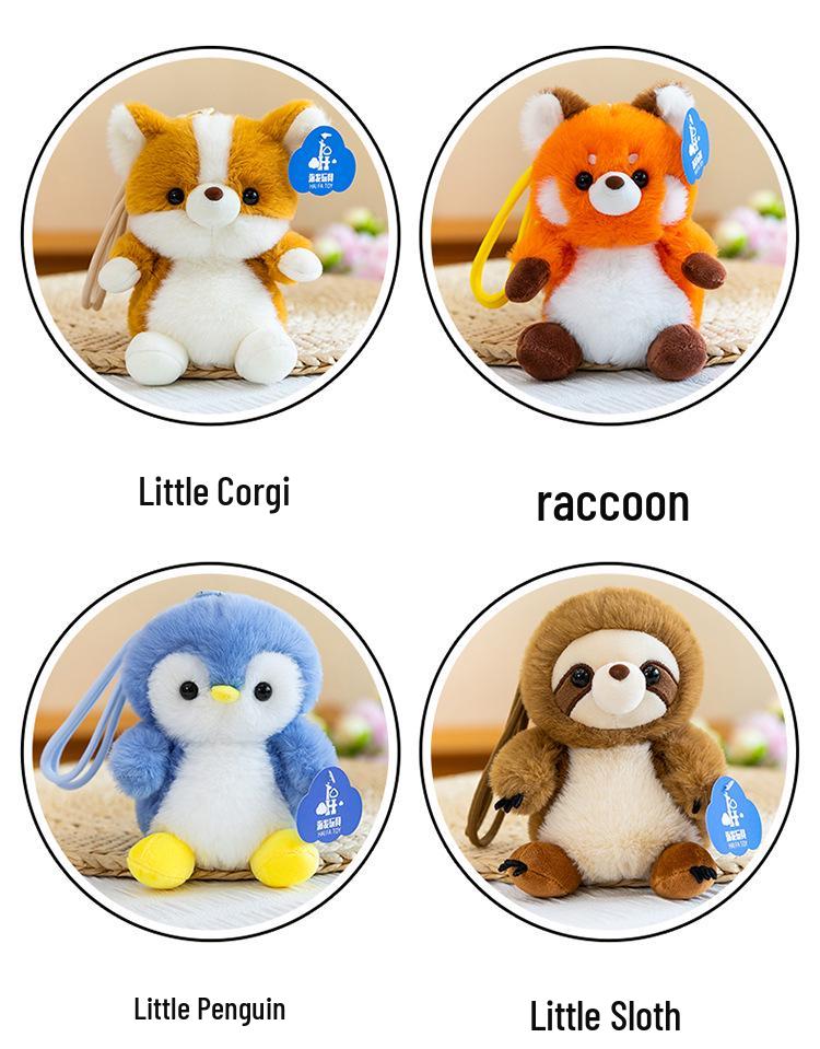Panda Husky Plush Toy & Sloth Lemur Terrier Phone Holder Doll