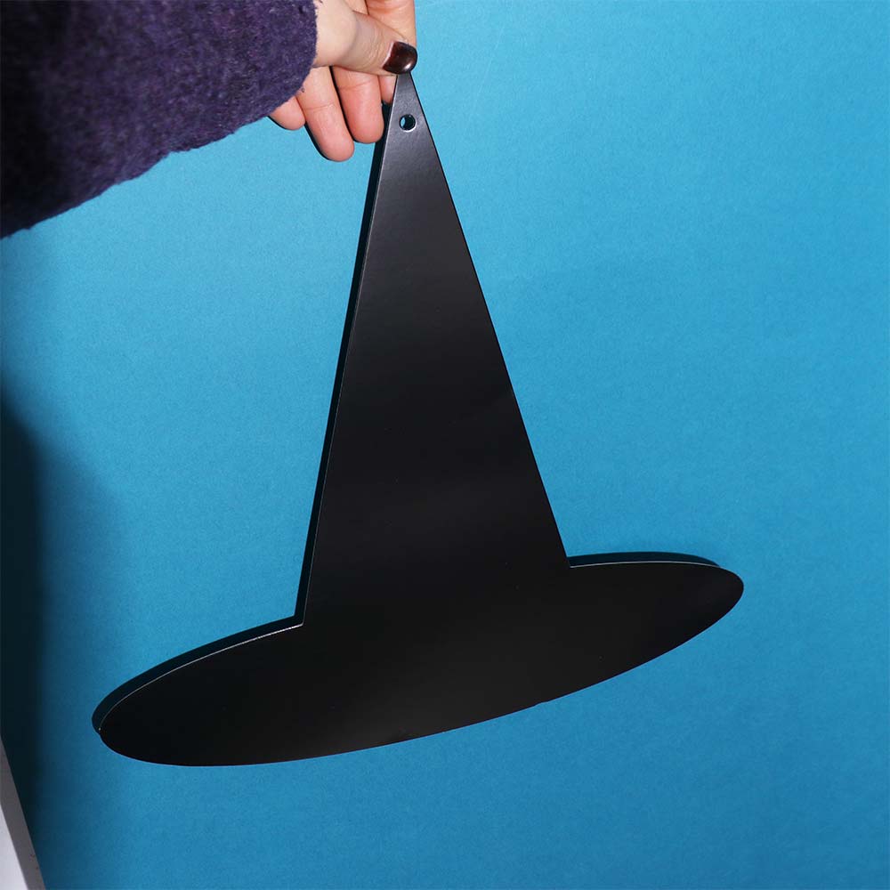 12pcs Spooky Halloween Hat Hanging Pendant DIY Hanging Wizard Caps Hat Wall Decor  Haunted House
