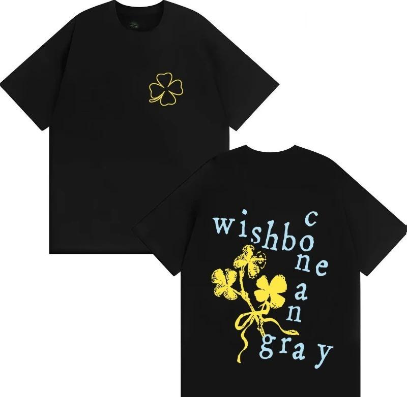 

2026 Hot Singer Conan Gray Wishbone Tshrit Harajuku Tshrits Double Sided Print High Quality Aesthetic Streetwear Unisexs Women Tops S