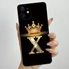 For Apple iPhone 11 Case iPhone11 Pro Luxury Crown Letter Couple Cover Soft Liquid Phone Case For iPhone 11 Pro Max Fundas Coque