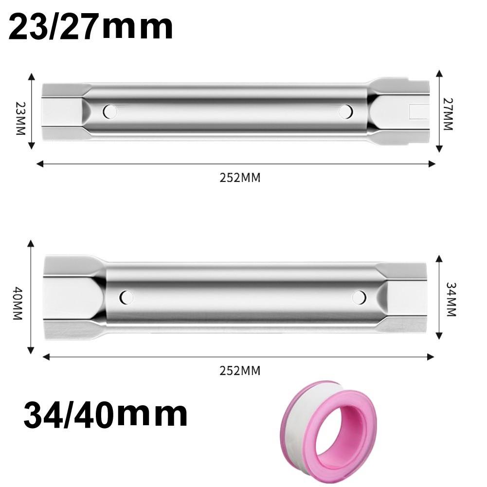 Kompaktowy klucz nasadowy z pustym środkiem do rur drenażowych