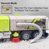 1:50 Electric Vacuum Cleaner Sweeper Garbage Truck Model Toy Alloy Diecast Light Sound Engineering Vehicle Gifts for Children