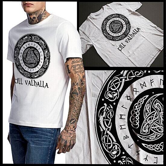 

Warrior T-Shirt Viking Nordic savage Warlord Odin Circle till Valhalla Combat 4XL