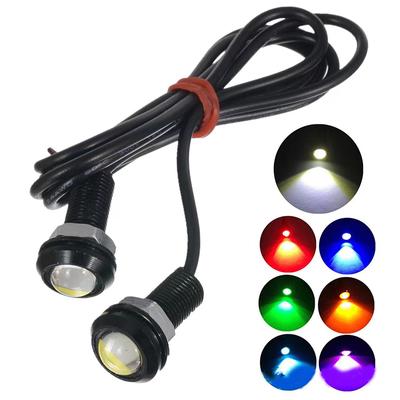 18MM Auto Orlí oko DRL LED Denní svícení LED 12V Záložní Zpětné Parkovací Signální Automobilové Světla