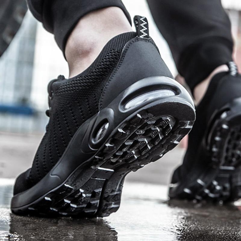 High Quality Men's Boots Safety Shoes Steel Toe Puncture-Proof Work Boots Lightweight Safety Work Shoes Men Indestructible Shoes