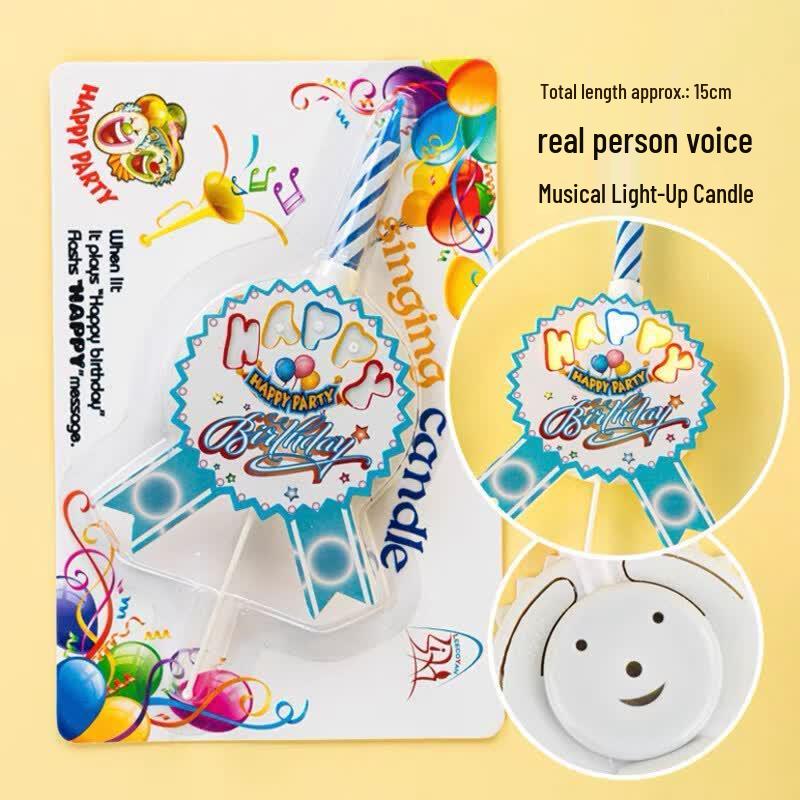 Colored Flame Birthday Candle