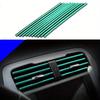 10Pcs Car Air Conditioner Decoration Strip for Vent Outlet, Universal Waterproof Bendable Air Vent Outlet Trim Decoration