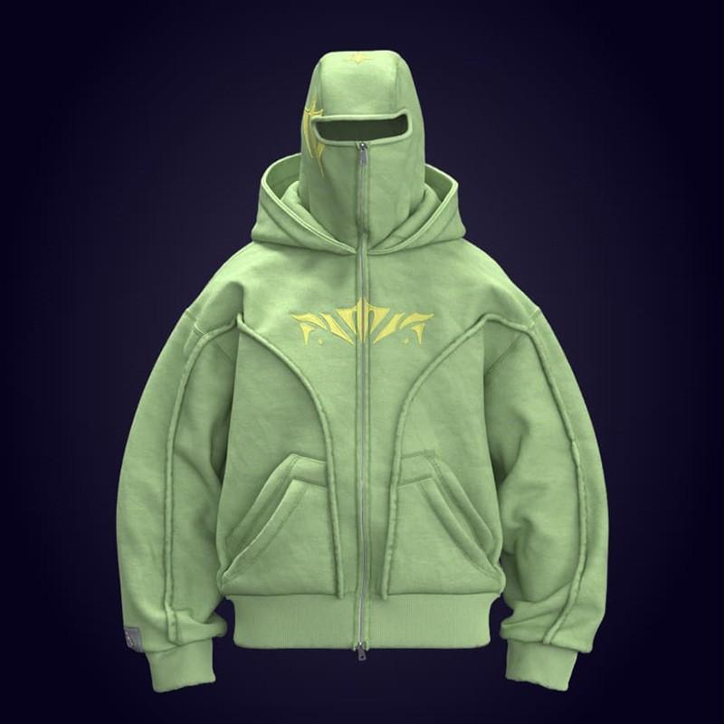 Unisex Übergroßer Kapuzenpullover Streetwear Lockerer Schnitt Geometrischer Print Langarm Pullover Winter