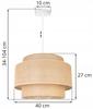 Hanging Lamp, Ceiling Chandelier, Lampshade, Boho Juta