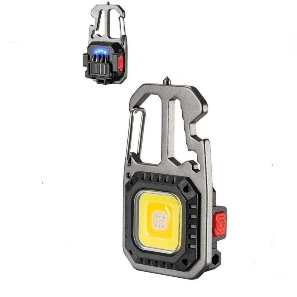 Small Light COB Keychain Work Light Magnetic Camping Emergency Light Mountain Climbing