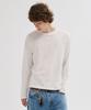 LEIRE Slub Back Line Long Sleeve T-Shirt [Ivory]