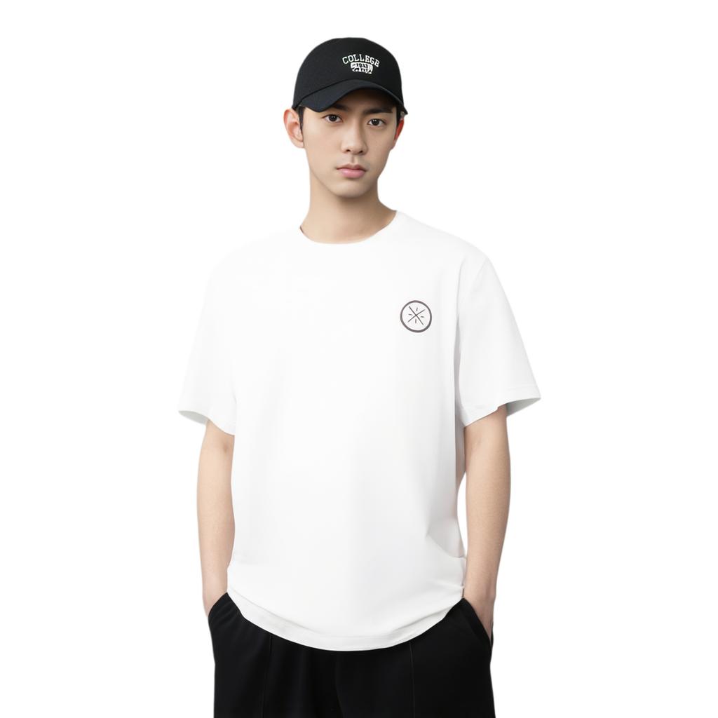 Li Ning T Shirt Men's Standard White ATSV017-2