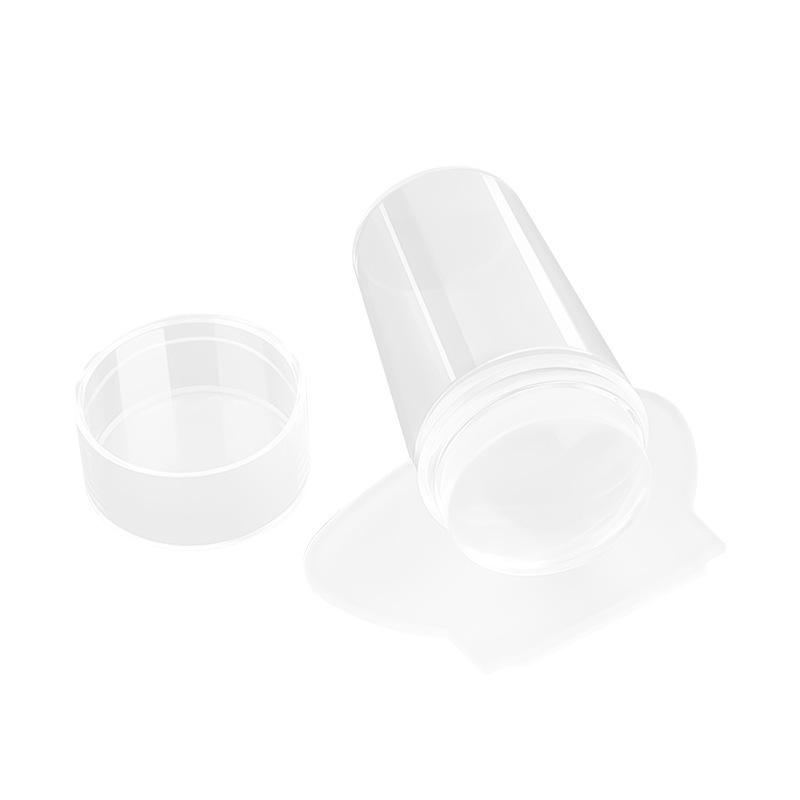Nail Art French Manicure Stamping Set with Silicone Template for Transfer Printing