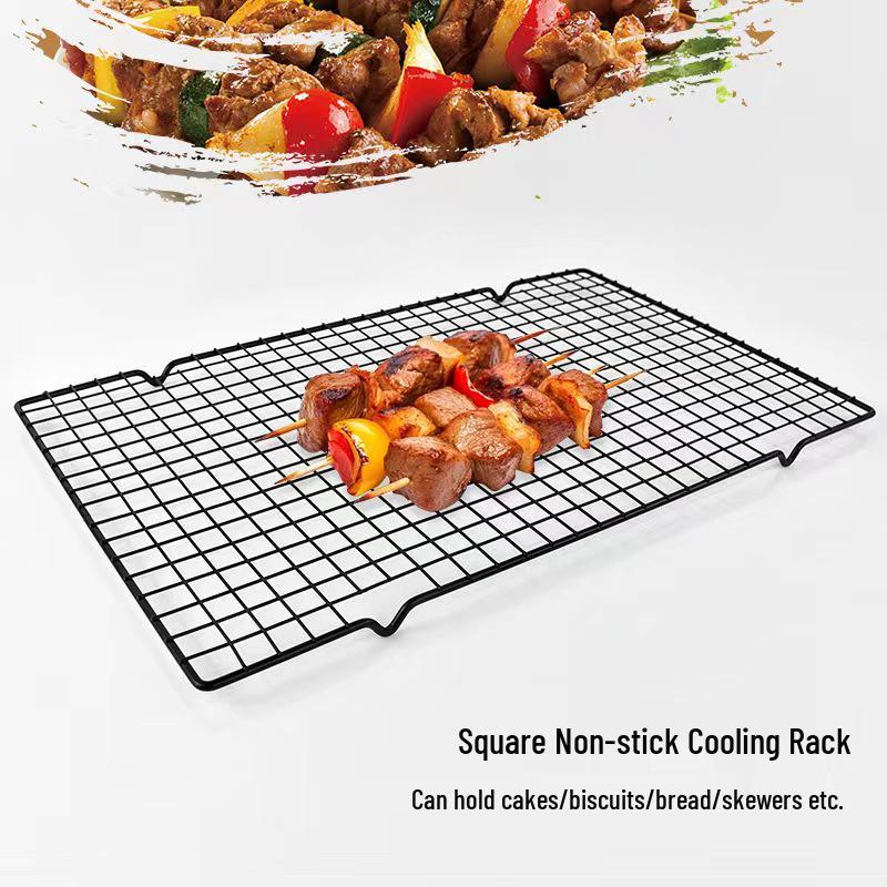 Non-stick Square Baking and Cooling Rack for BBQ, Cake, and Bread.