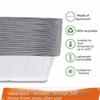30/50Pcs Heavy Duty Grease Tray Liner Aluminum Drip Pans Disposable Aluminum Foil Box  Kitchen Prep