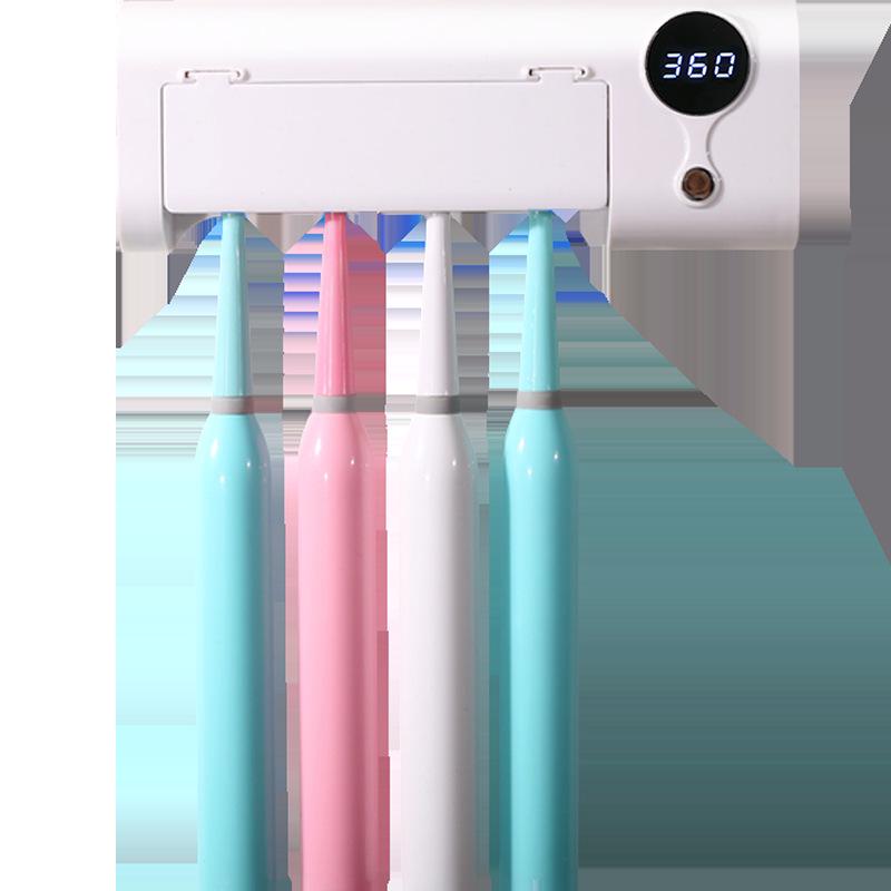 UV sterilizátor zubných kefiek s držiakom na stenu