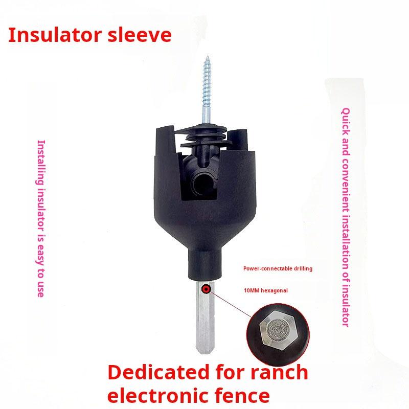 200m Roll Electric Fence Rope with Steel Poly Rope for Horse Animal Fencing,Ultra Low Resistance Wire with Insulator Suit Tool