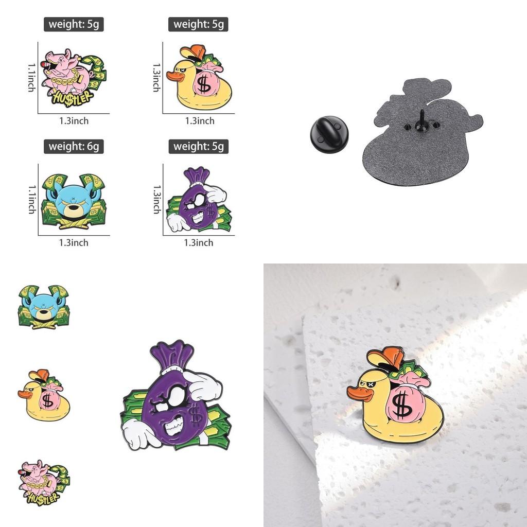 Colorful Cartoon Character Brooch For Fashionable Style And Unique Accessories For All