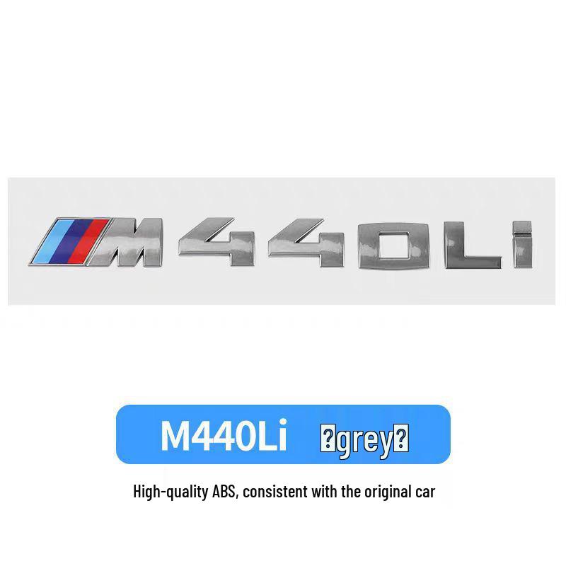 BMW Gray Car Emblem Stickers M330I M340I M550I M240I M530I Rear Modifications