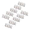 50Pcs Terminal Block Strip ThroughType FlameRetardant Wire Connector 60A Industrial Supplies