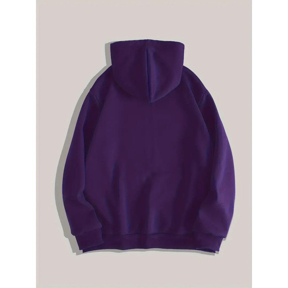 Heavy Duty Men's Hooded Sweatshirt, Fashionable Street Style Cardigan, Zipper Jacket