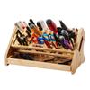 Wooden Tool Organizer with Screwdriver and Scissor Rack